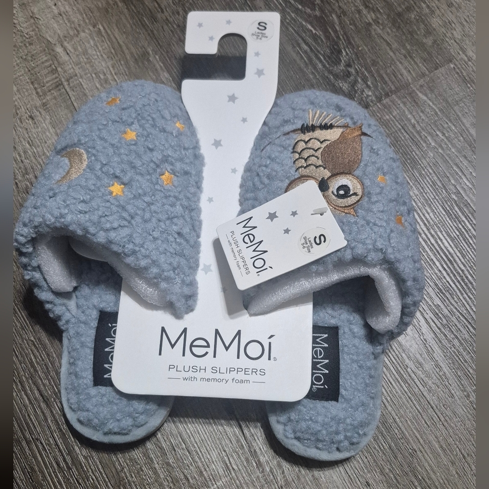 Blue Owl Womens Size Small 5-6 Plush Slippers
